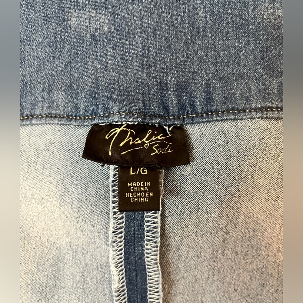 Thalia Sodi Indigo Jean Stretch Pencil Skirt - Picture 7 of 10